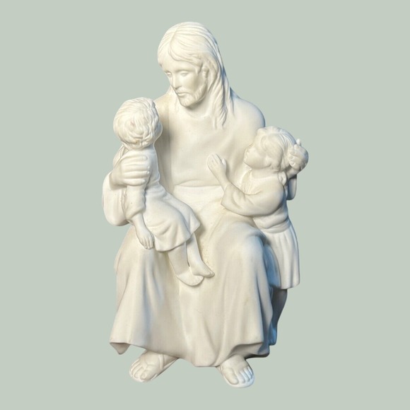 Lenox Other - Lenox Childrens Blessing Jesus Figurine Fine Bone China 1989 Vintage White Cream
